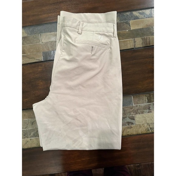 Footjoy Men's Polyester Blend Khaki Traditional Pants Size W38 L32‎ - Picture 4 of 5